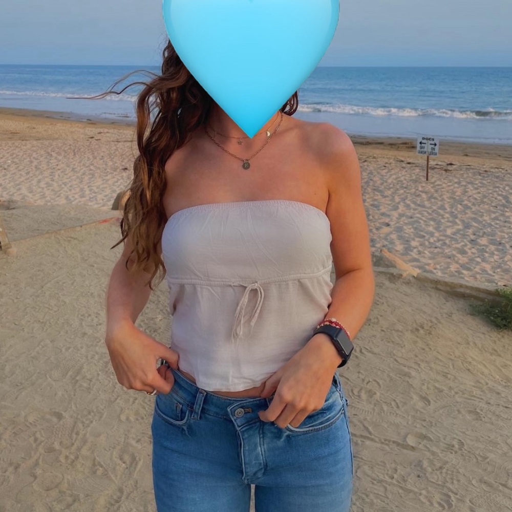 Brandy Melville strapless top